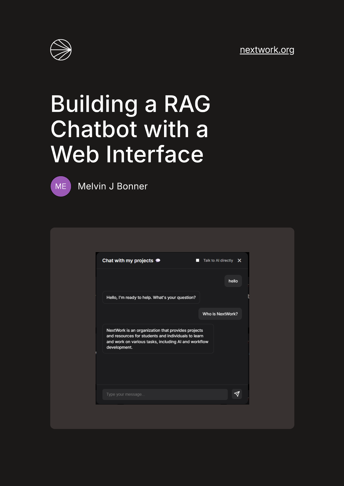 Building a RAG Chatbot with a Web Interface
