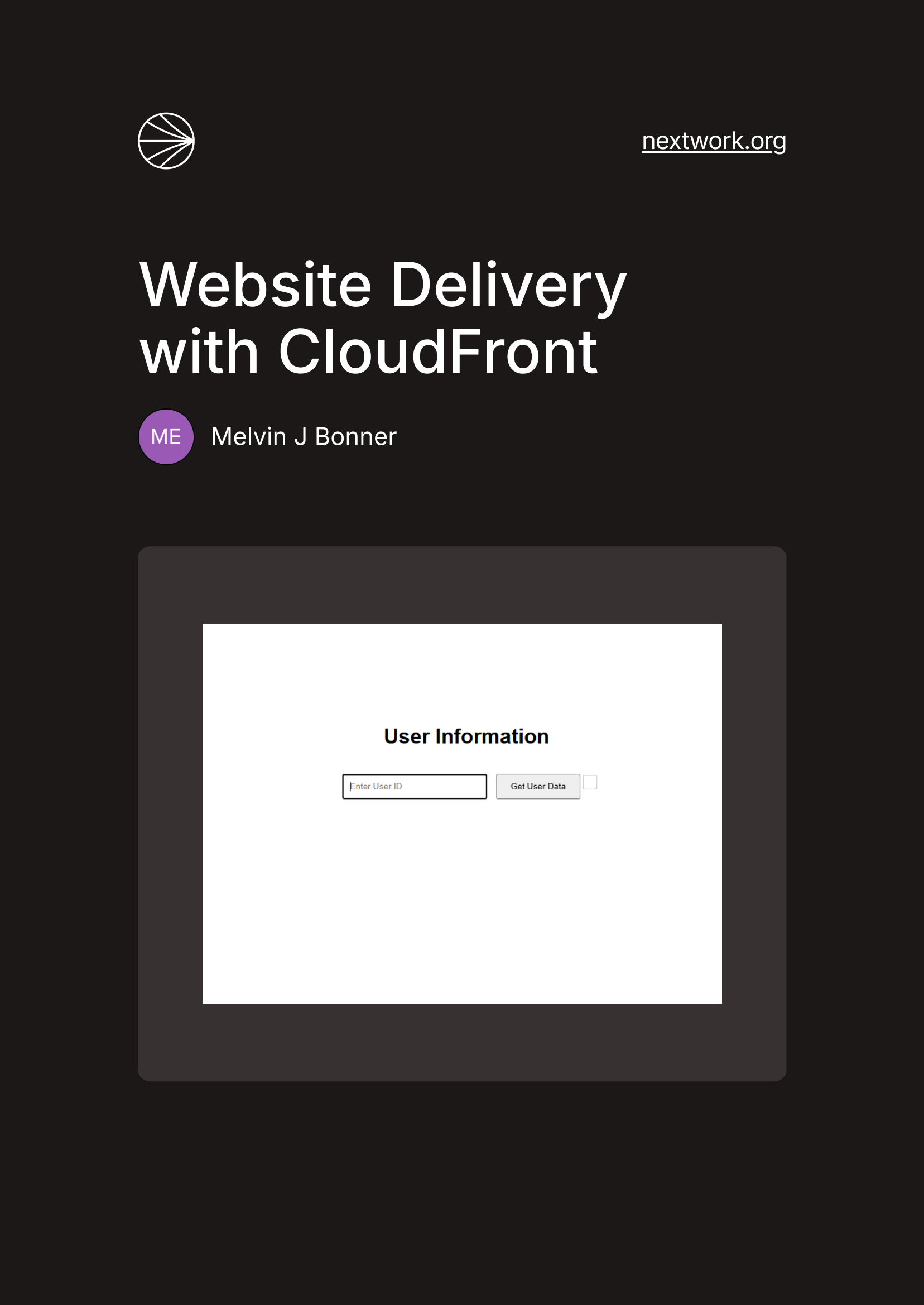 Website Delivery with CloudFront
